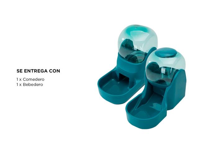 Set Alimentador Comedero + Bebedero Automáticos Gadnic PETC06 Para Mascotas - 6