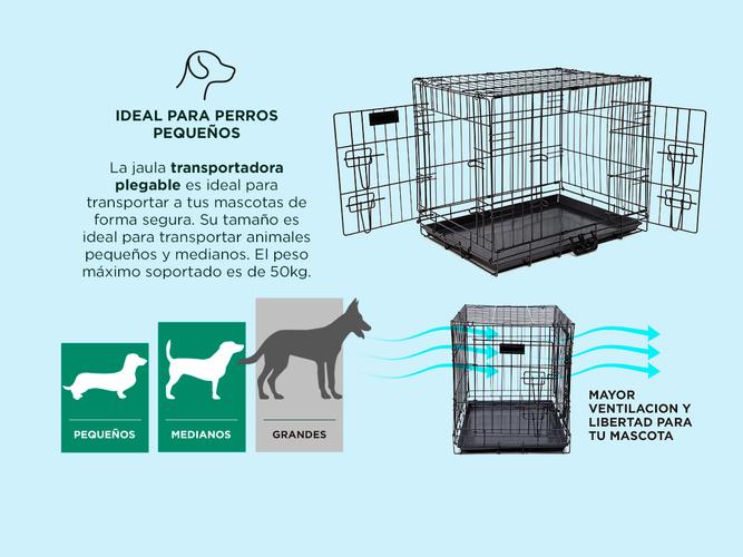 Jaula Transportadora Gadnic Plegable Para Mascotas Pequeñas - 2