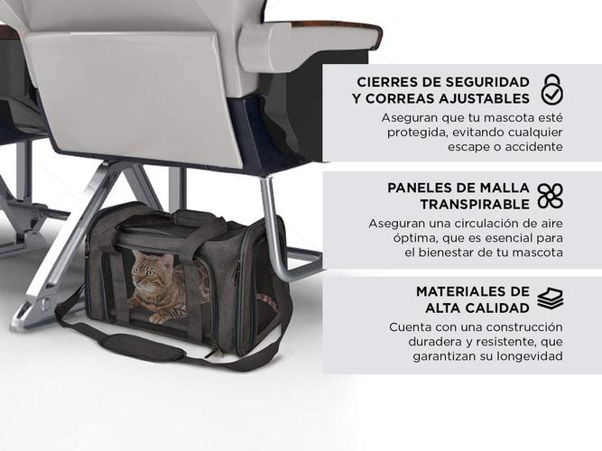 Bolso Transportador Pequeñas Mascotas Gadnic JAU04 Viajes Auto Avión - 3