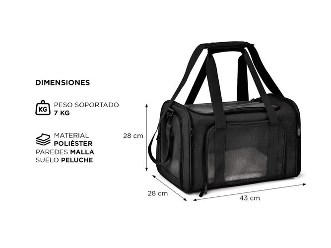 Bolso Transportador Pequeñas Mascotas Gadnic JAU04 Viajes Auto Avión - 4