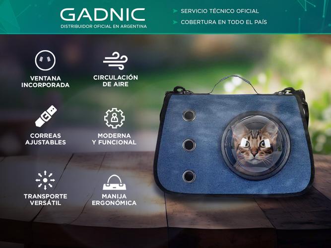 Bolso de Transporte Para Mascotas Gadnic PJ05 De Hombro Con Ventana - 1