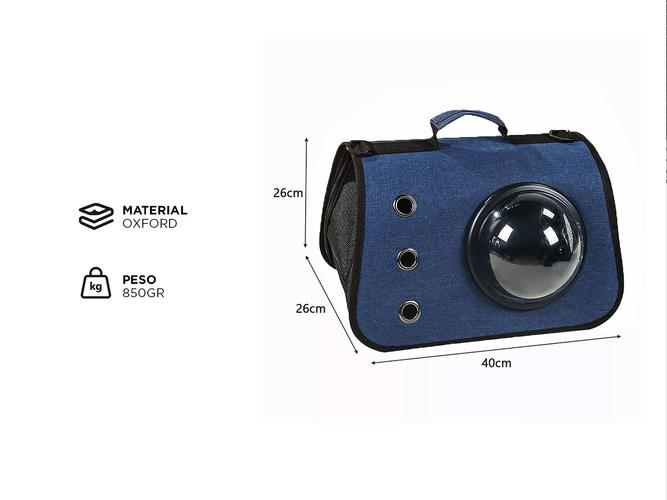 Bolso de Transporte Para Mascotas Gadnic PJ05 De Hombro Con Ventana - 4