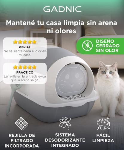 Arenero Cerrado Para Gatos Gadnic PEPT01 Litera Bandeja Anti Olor Con Pala - 1