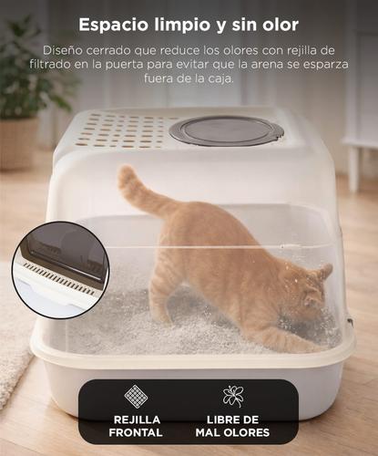  Arenero Cerrado Para Gatos Gadnic PEPT02 Litera Bandeja Anti Olor Con Pala Ventilación - 2