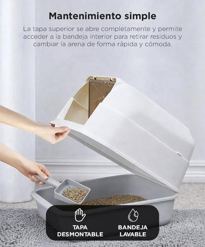  Arenero Cerrado Para Gatos Gadnic PEPT02 Litera Bandeja Anti Olor Con Pala Ventilación - 3