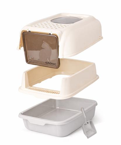  Arenero Cerrado Para Gatos Gadnic PEPT02 Litera Bandeja Anti Olor Con Pala Ventilación - 6
