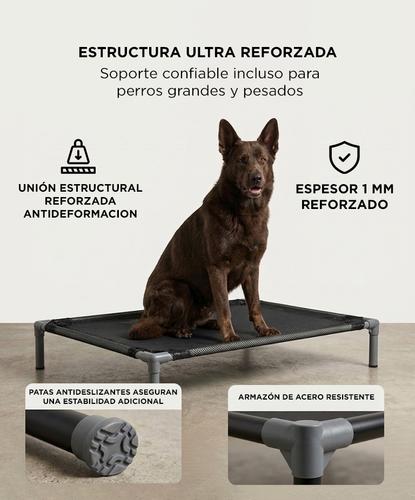  Cama Catre Mascota Elevada Gadnic Cucha para Perro Reforzada 100x70cm Desarmable - 2