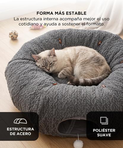  Cama Cueva Para Gatos Gadnic Resistente Con Juguetes Cucha - 3