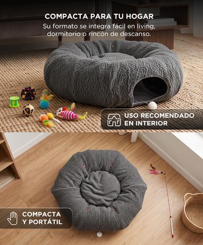 Cama Cueva Para Gatos Gadnic Resistente Con Juguetes Cucha - 4