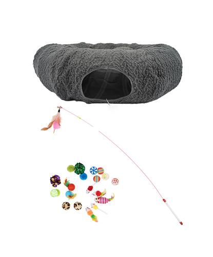  Cama Cueva Para Gatos Gadnic Resistente Con Juguetes Cucha - 6