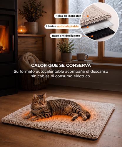 Cama Para Gatos Autocalentable Gadnic 50 X 40 Cm Fibra De Poliéster Base Antideslizante - 2