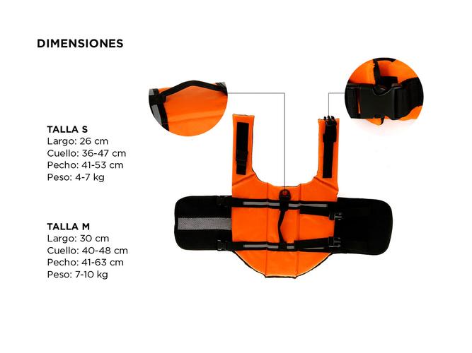 Chaleco Salvavidas Impermeable para Perros Gadnic PCH1 Cintas Reflectante de Seguridad - 4