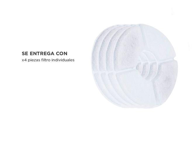 Repuesto Filtro PETBEB01 PETBEB02 Fuente Flower Bebedero Gatos x4 - 4