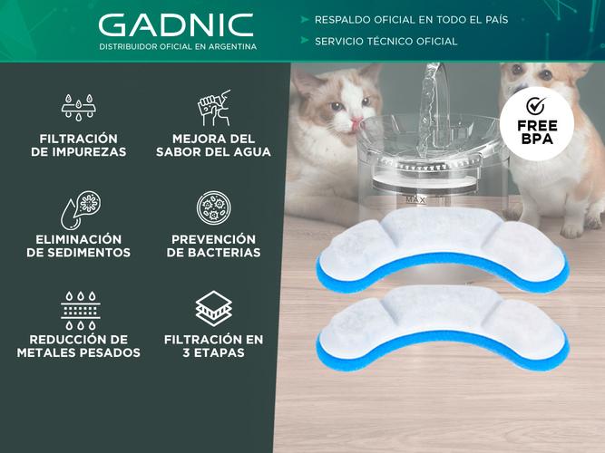 Filtros de Repuesto Gadnic para Bebedero Mascotas PETBEB04 - 1