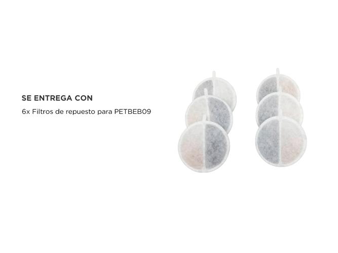 Filtros de Repuesto Gadnic para Bebedero Mascotas Compatible PETBEB09 - 4