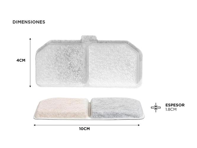 Filtro Para Bebedero de Mascotas Gadnic Agua Potable Compatible con PETBEB13 - 4