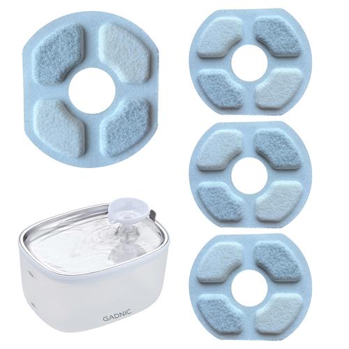 Pack de 4 filtros de repuesto Gadnic para bebedero PETBEB14 SM-669S originales  - 0