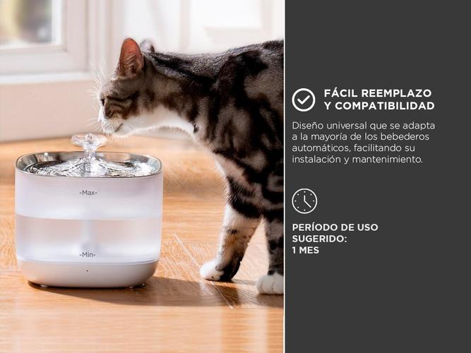 Pack de 4 filtros de repuesto Gadnic para bebedero PETBEB14 SM-669S originales  - 2