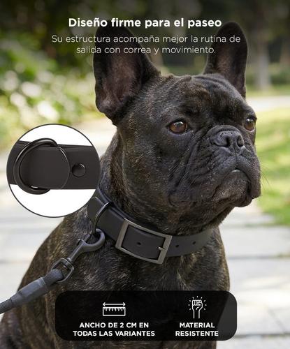 Collar Para Perro Flexible Gadnic Regulable De PVC Impermeable Talles S Y M Ancho 2 Cm - 4
