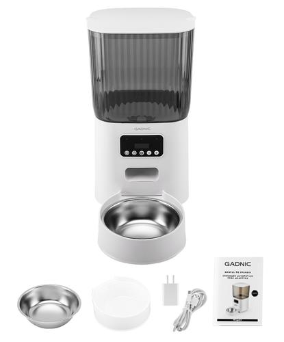 Comedero Automatico Gadnic Dispenser Alimento 5 Lts Programable Bowl de Acero Inoxidable  - 6