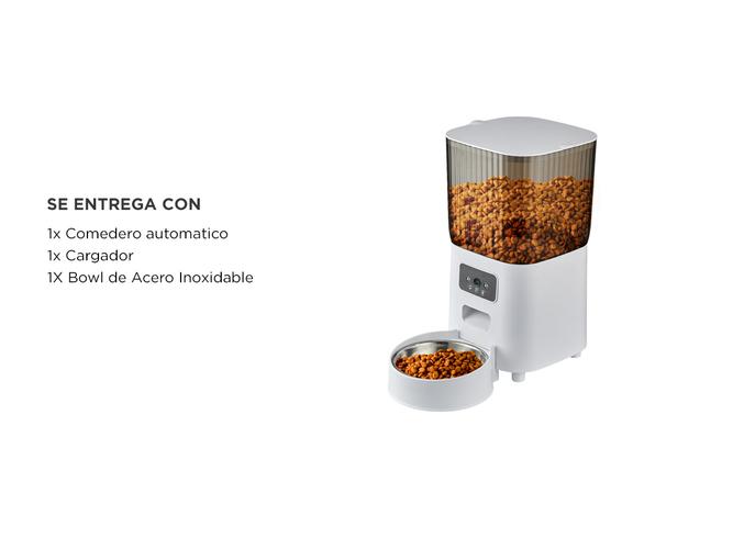 Comedero Automatico Gadnic Para Mascotas 5 litros Con Camara y Aplicación Bowl Acero Inoxidable  - 5