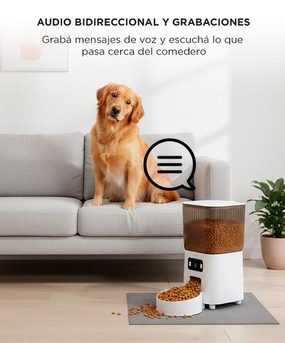 Comedero Automatico Gadnic Para Mascotas 5 litros Con Camara y Aplicación Bowl Acero Inoxidable  - 3