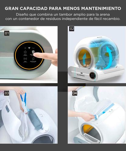 Arenero Autolimpiante Para Gatos Gadnic IFW030 Litera Sin Olor 65 L - 4