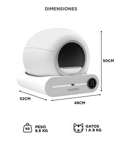 Arenero Autolimpiante Para Gatos Gadnic IFW030 Litera Sin Olor 65 L - 5