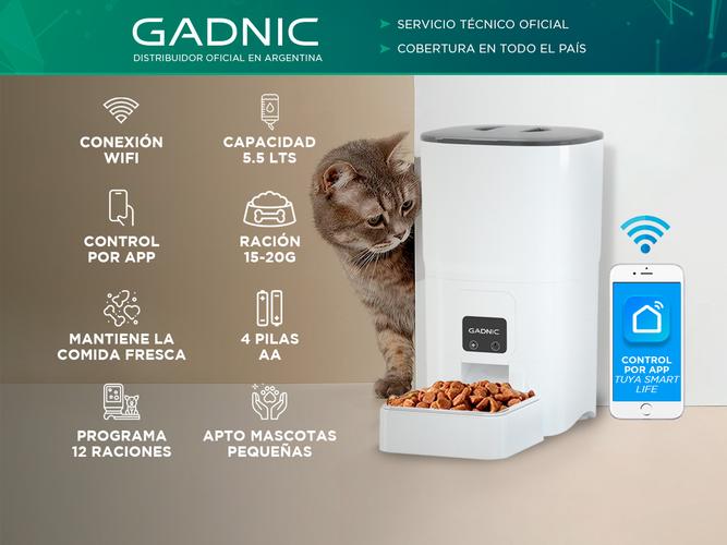 Comedero Automatico Wifi Gadnic PW1 Para Animales  - 1
