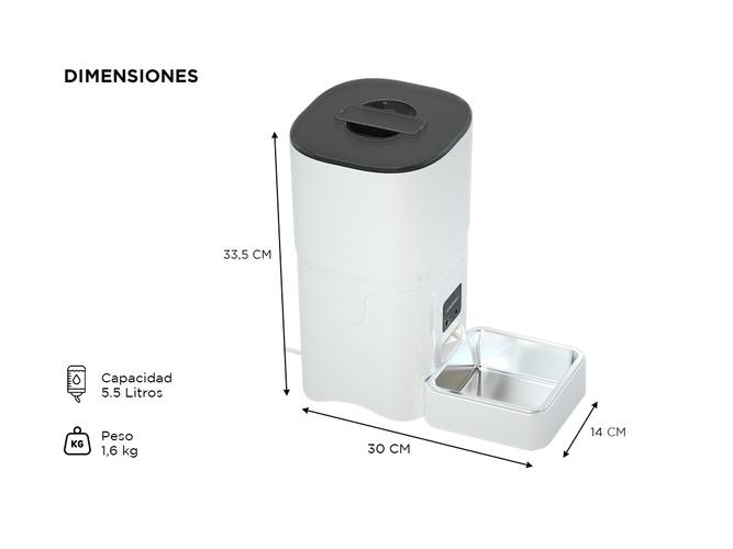 Comedero Automatico Wifi Gadnic PW1 Para Animales  - 5
