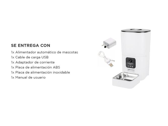 Comedero-Bebedero Automático Gadnic PW2 Cámara Inteligente  - 6