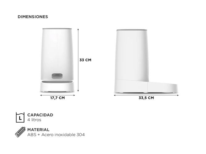 Alimentador Automático Gadnic Para Mascotas Con Control WIFI - 5