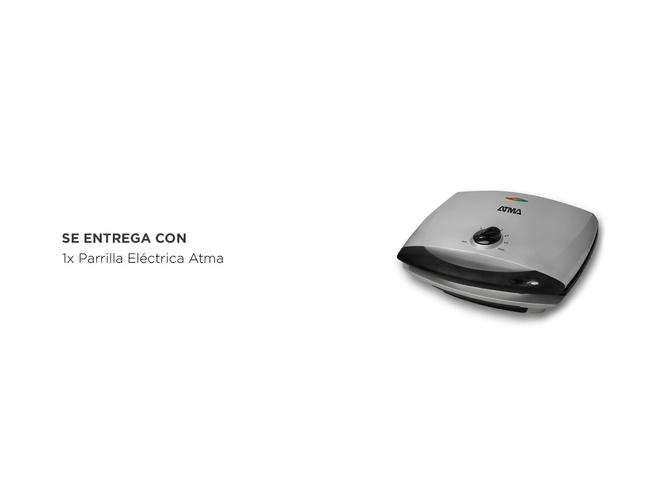 Parrilla Eléctrica Atma con Grill Antiadherente 1400W PG4720P - 5