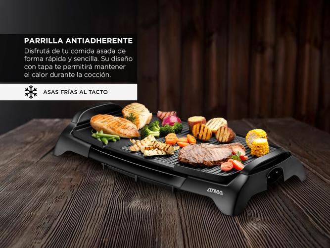Parrilla Eléctrica Grill Atma Antiadherente 2390W PG4731P - 2