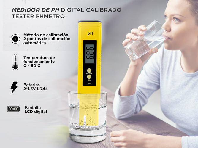 Medidor De PH Digital Calibrado Tester PHmetro - 1