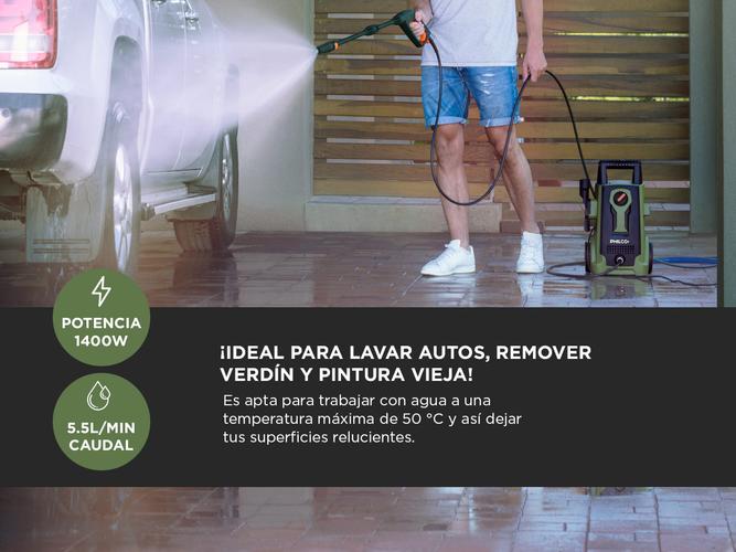 Hidrolavadora Electrica Philco MJPHI117 1400W color verde - 2