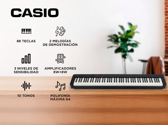 Piano Eléctrico Casio CDP-S110BK  - 1