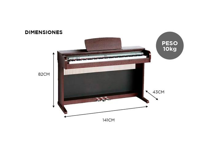 Piano Eléctrico 88 Notas 3 Pedales Con Mueble - 4
