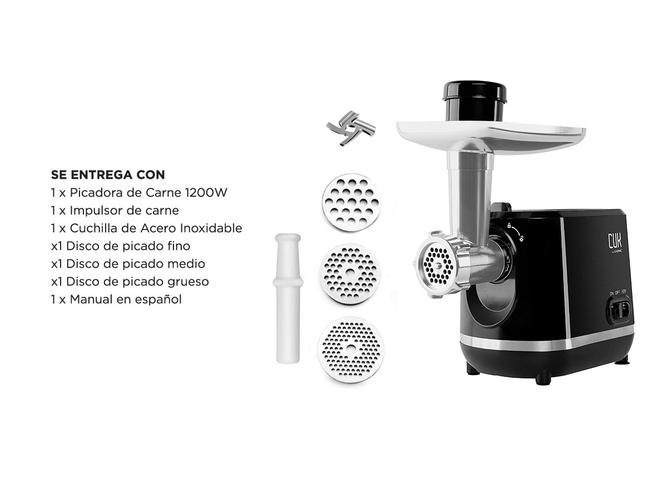 Picadora de Carne Gadnic PC4500 Eléctrica Multifunción 1200W - 5