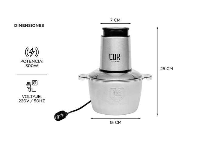Picadora De Carne Electrica Gadnic EP1020 300W 2L Profesional  - 4