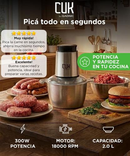 Picadora De Carne Electrica Gadnic EP1020 300W 2L Profesional  - 1