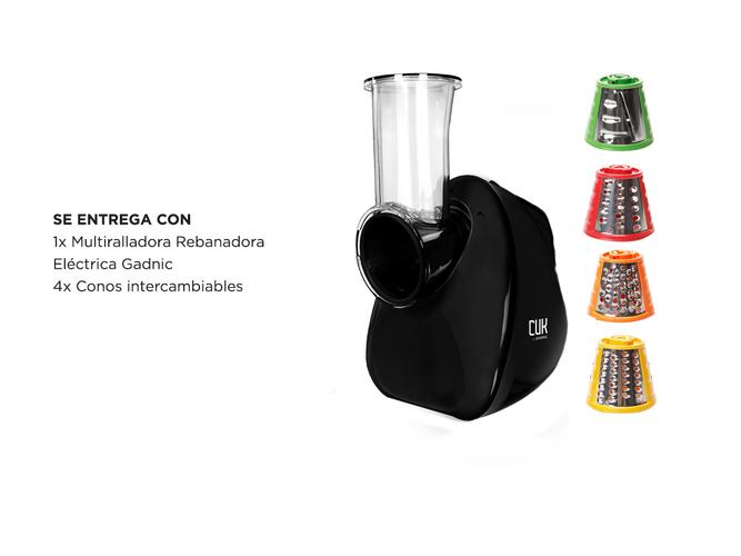 Multiralladora Rebanadora con 4 Cuchillas Intercambiables Eléctrica  - 5