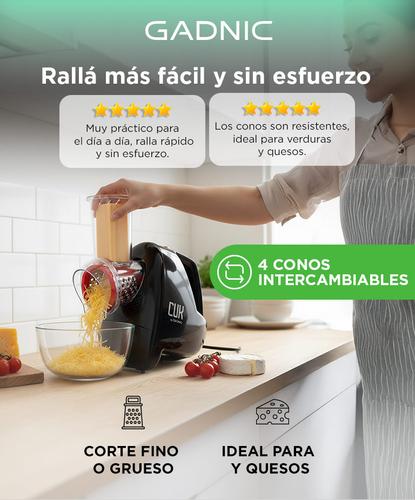 Multiralladora Rebanadora con 4 Cuchillas Intercambiables Eléctrica  - 1