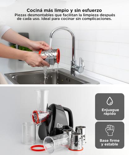 Multiralladora Rebanadora con 4 Cuchillas Intercambiables Eléctrica  - 3