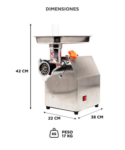 Picadora De Carne Industrial 1 Hp Gadnic Big-P Acero Inoxidable  - 5