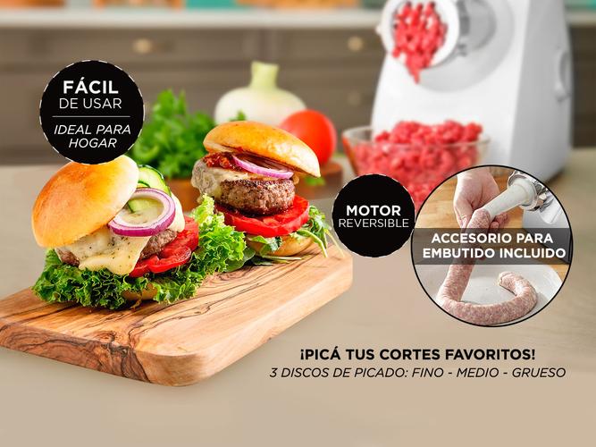 Picadora De Carne Cuk By Gadnic P800l 220V Acero Inoxidable  - 2