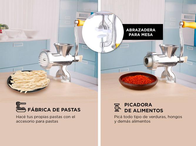 Picadora de Alimentos Gadnic PC80 Manual Para Carne Verduras o Pasta - 3