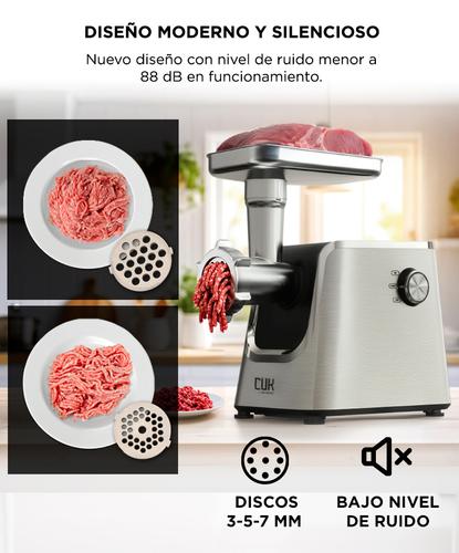 Picadora de Carne Eléctrica Cuk By Gadnic Titanium Potencia 6001800W  - 4