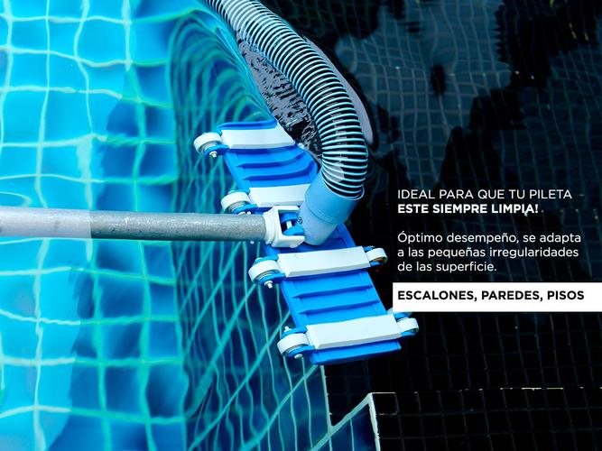 Limpiafondo Gadnic 8 Ruedas Flexible Barrefondo piletas - 2