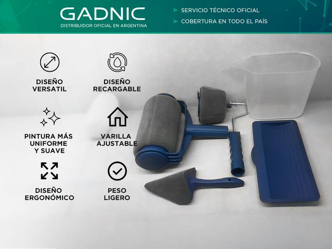 Kit de Rodillo Microfibra Gadnic Pintura Recargable - 1